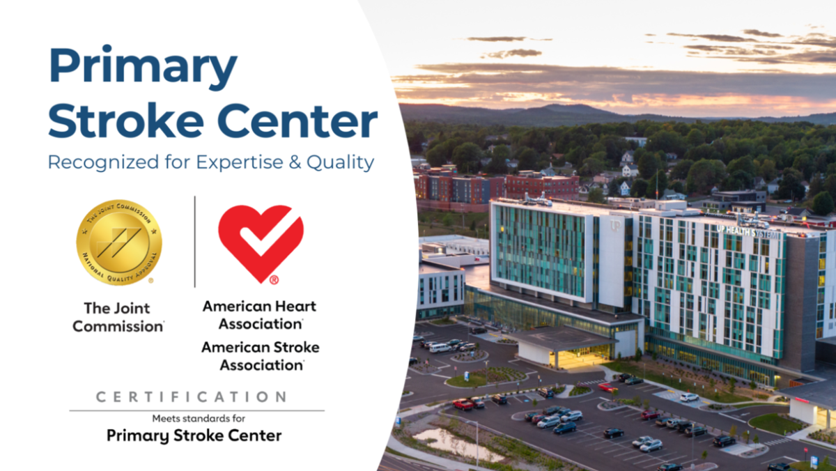 Primary Stroke Center recognized for expertise and quality by the Joint Commission and the American Heart Association